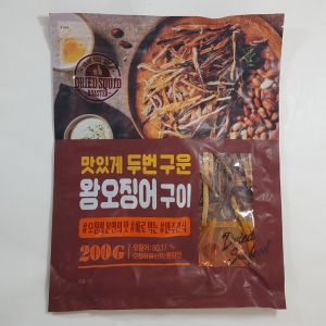 정화식품 맛있게 두번구운 왕오징어구이 200g (5개)