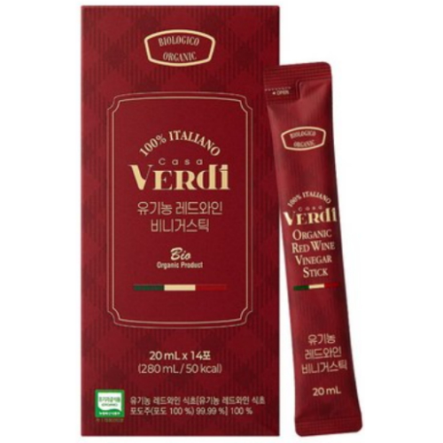 카사베르디 유기농 레드와인 비니거스틱 280ml (20ml x 14포) (12개)_이미지