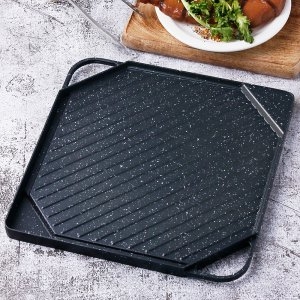 사각 미니 고기 불판 소고기 스테이크 냉동 삼겹살 1인용 그릴 가정용 구이팬