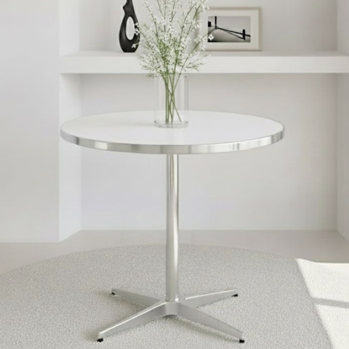 비셀리움 실버프레임 원형 식탁 700