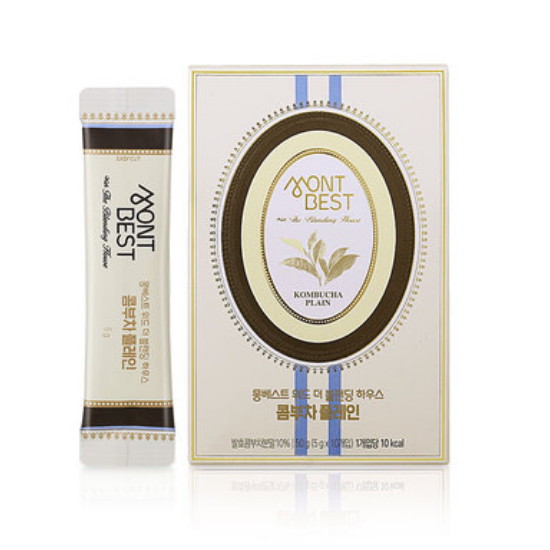 몽베스트 블랜딩 콤부차 플레인 10개입