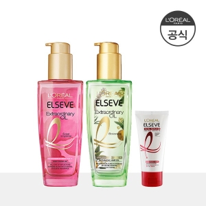 로레알파리 엑스트라 오디네리 로즈/보태니컬 오일 2개+토탈헤어팩50ml