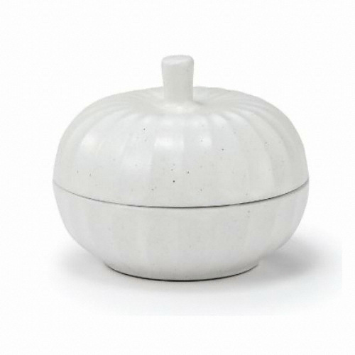 광주요 미각 색시리즈 백색 사과형합_이미지
