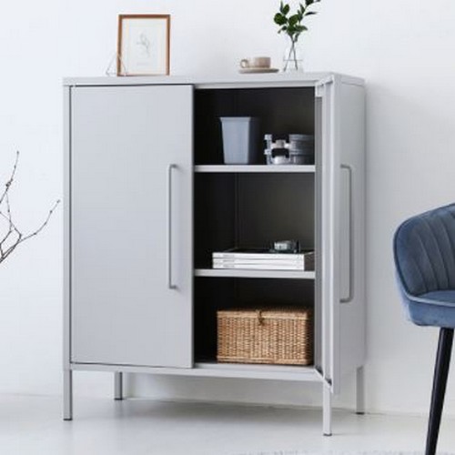 마켓비 PIDOR 캐비넷 모던세로중 2문 수납장_이미지