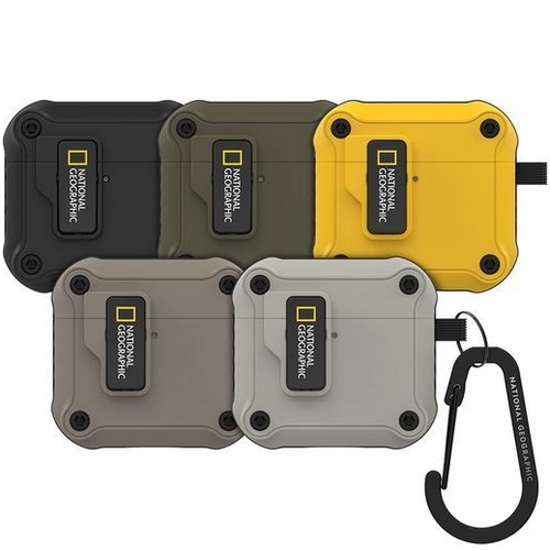 스킨플레이어 내셔널지오그래픽 에어팟4 러기드 범퍼 오토 락 케이스_이미지