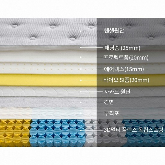 베드리움 리프레쉬 유로탑 M 매트리스 Q (26cm)_이미지