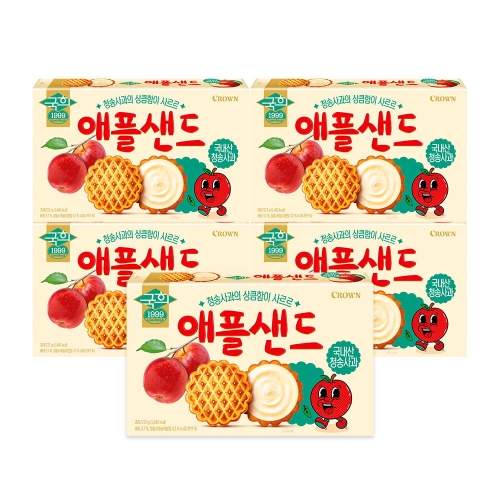 크라운제과 애플샌드 272g (5개)_이미지