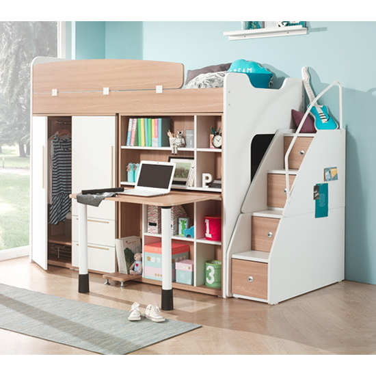 엘리브 스타 수납계단형 A세트 벙커침대 SS