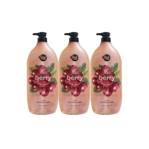 샤워메이트 내추럴 바디워시 크랜베리 1200g (3개)_이미지