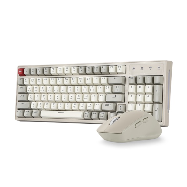 지클릭커 레트로 M 레드 SPRK98 무선 키보드 마우스 세트 중고_이미지