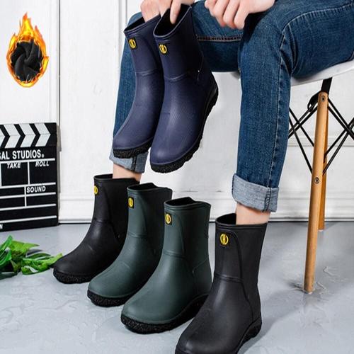 남성 장화 방한부츠 패션장화 방수신발 발목 레인부츠 WD5ACB1