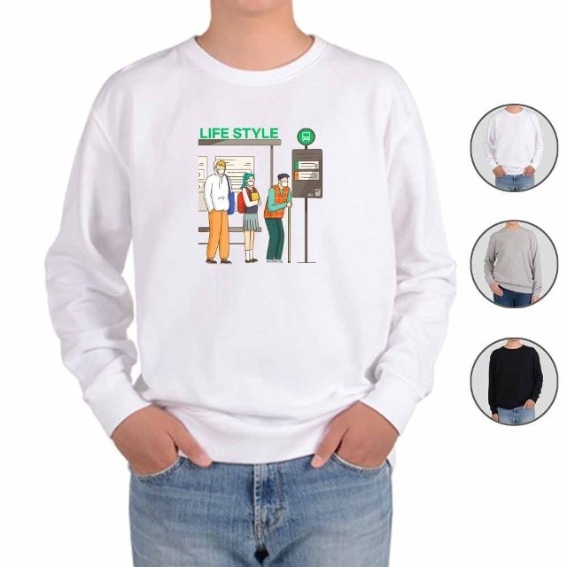 기모맨투맨 소확행 힐링 fourthree WFG2HPB