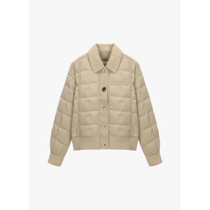 S쏠레지아 단추 장식 다운 SOO9XPD020-BK