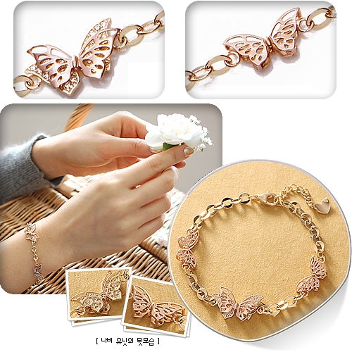 커플리아 커플리아 14K 18K 믹스콘 B 데일리패션팔찌 _42132_14K 골드_이미지