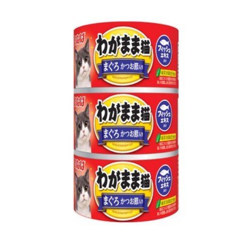 이나바 캣 챠오 와기마마 네코 캔 참치&가다랑어포 3IM-248 420g (140g x 3p) (1개)_이미지
