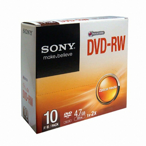 SONY DVD-RW 4.7GB 2x 슬림 (20장)