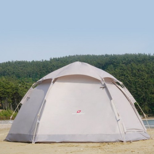 헥사돔 원터치 텐트 8인용 탄