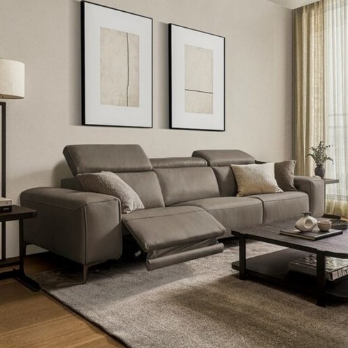 까사미아 루고 천연가죽 리클라이너 4인용_이미지