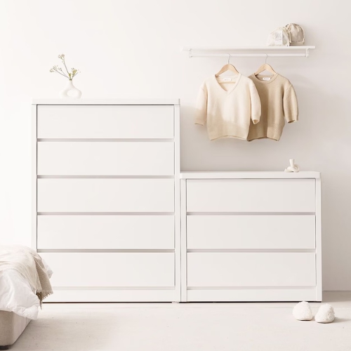 홈인홈 오메가 칸칸이 속원목 5단 서랍장 800_이미지