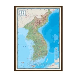  GM 대한민국지세전도 판넬형 S사이즈