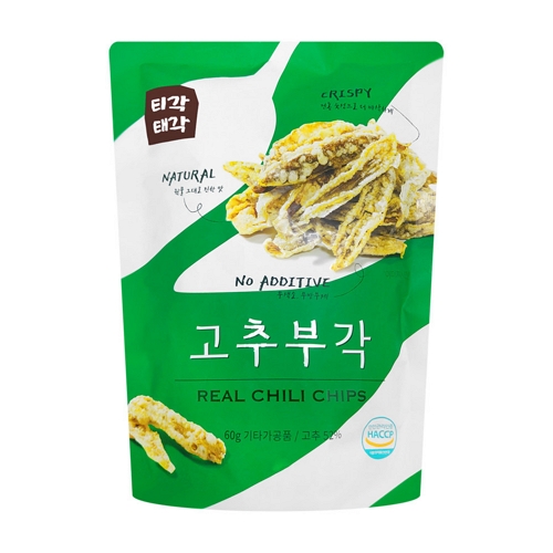 티각태각 고추부각 60g이미지입니다. 누르면 해당 게시물로 새창이동합니다.