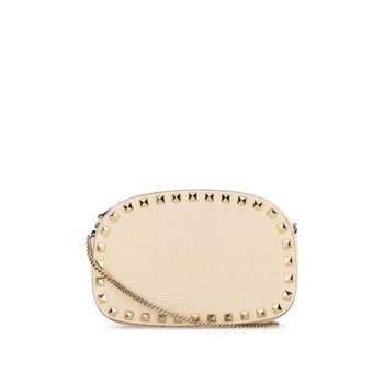 발렌티노 오발 락스터드 체인 숄더백 베이지 P0AR4 VSH I16 150867644