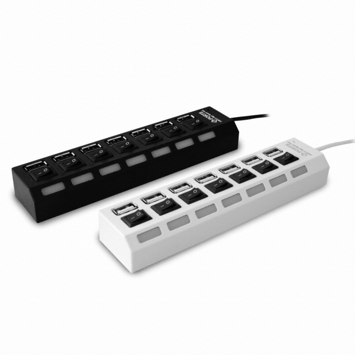 노벨뷰 7포트 USB2.0 허브(NB107P) 유전원_이미지