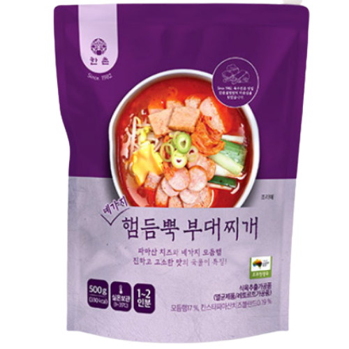 이연에프엔씨 한촌설렁탕 네가지 햄듬뿍 부대찌개 500g (2개)_이미지