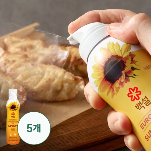 백설 유러피안 해바라기유 스프레이 200ml (5개)_이미지