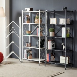 폴딩 접이식 철재 5단 이동식 틈새 수납선반