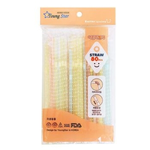 영스타 개별포장 어린이 자바라빨대 (250개)