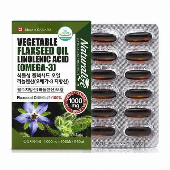 식물성 플랙시드 오일 리놀렌산 60캡슐