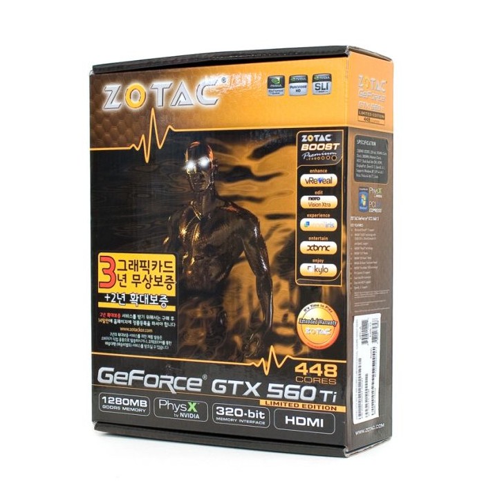 ZOTAC ������ GTX560 Ti 448Core Limited Edition D5 1.2GB