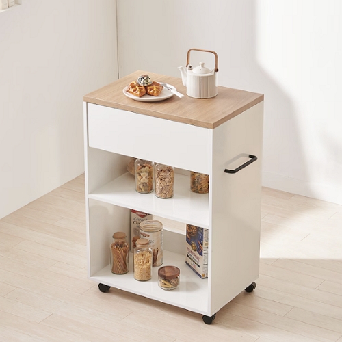 프린홈 데일리 이동식 조리대 트롤리 수납장 600_이미지