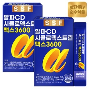 순수식품 알파CD 시클로덱스트린 맥스 3600 14포 (2개)_이미지
