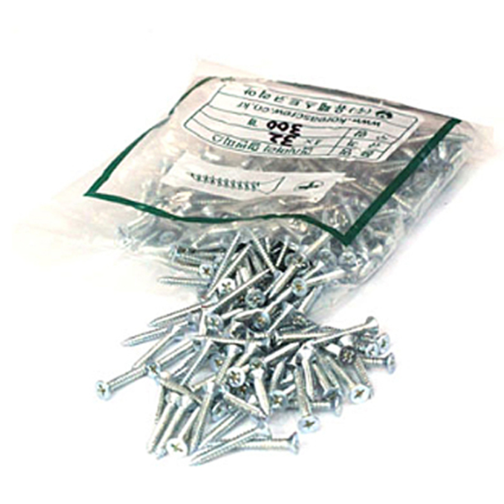 리버그린 접시머리 철판피스 4x32mm (300개)_이미지