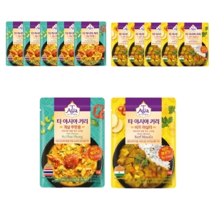 샘표식품 티아시아키친 게살 푸팟퐁 커리6개+비프 마살라 커리6개