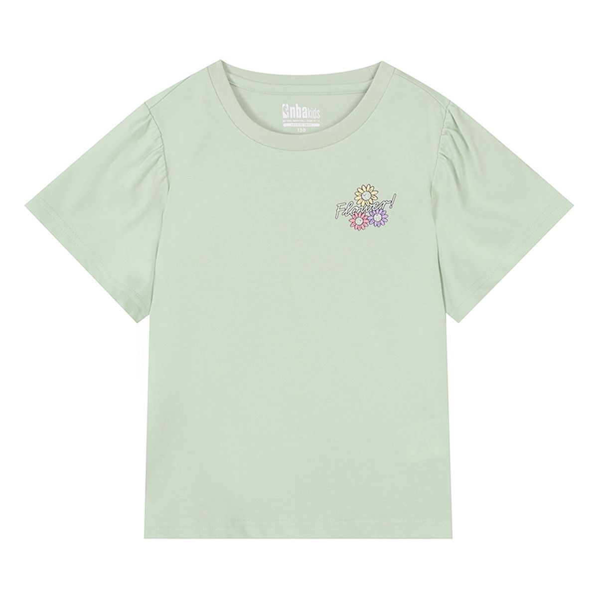 여아 플라워 구공이 반소매 티셔츠 K242TS670P LIGHT GREEN 110