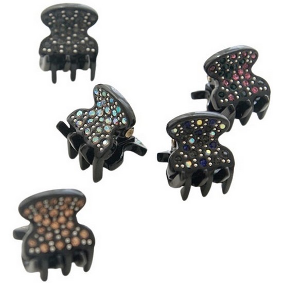 바이데이지 고급 큐빅 포인트 미니 집게핀 BH0740_이미지