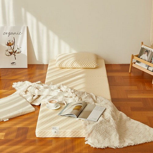 스너그홈 천연라텍스 3단 접이식 소프트 매트리스 Q (7.5cm)_이미지