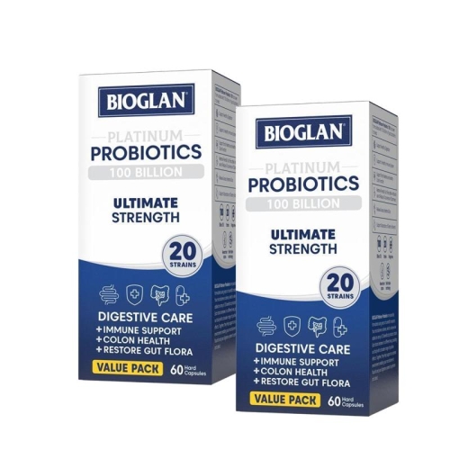 바이오글랜 플래티넘 프로바이오틱스 1000억 60캡슐 (2개)