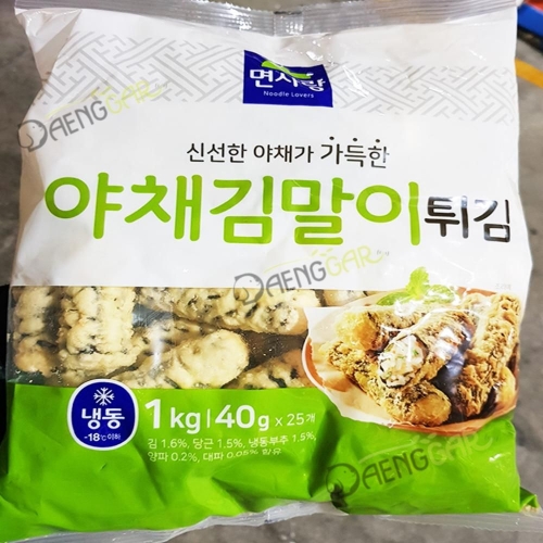 면사랑 야채김말이튀김 40g 25입 1kg이미지입니다. 누르면 해당 게시물로 새창이동합니다.