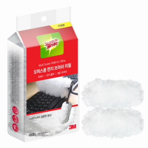 스카치브라이트 오피스용 먼지 브러쉬 리필 2p