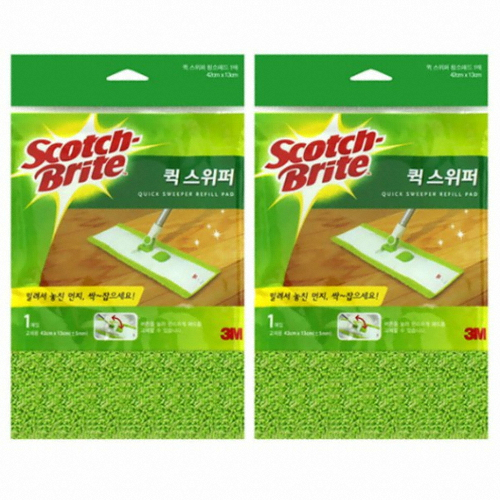 3M 스카치브라이트 퀵스위퍼 리필패드 (2개)_이미지