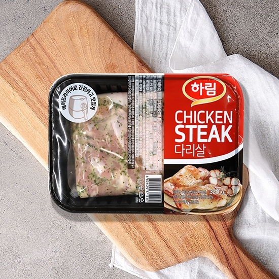 하림 치킨 스테이크 닭다리살 320g (1개)_이미지