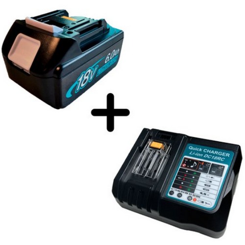 18V ������ ȣȯ ���͸� BL1860 + ������ DC18RC ȣȯ �޼� ������ ��Ʈ