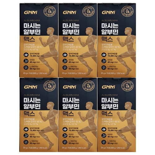  GNM자연의품격 마시는 알부민 맥스 15포 [6개]