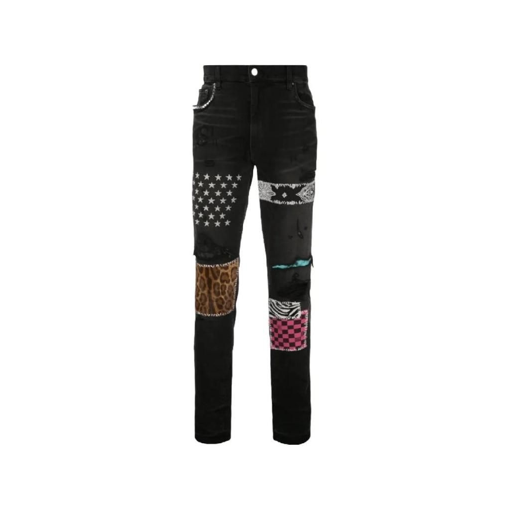 아미리 패치워크 스트레이트 진 MBPAJS19ABL T