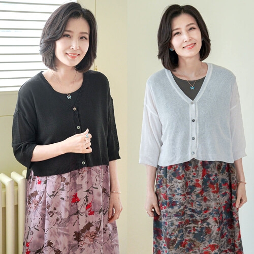J31046 샤빈 니트 볼레로가디건 엄마옷 엄마선물