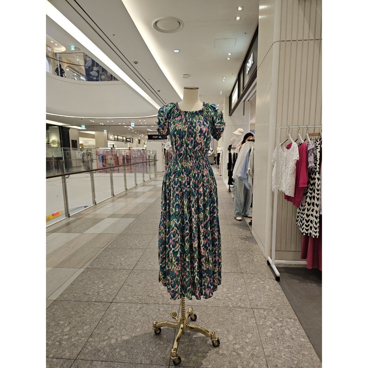  메종블랑쉬 퍼프프린트 롱원피 M262JOP656